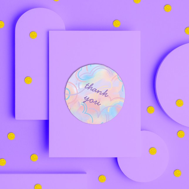 Sticker Rond Tie Dye Rainbow (Créateur téléchargé)