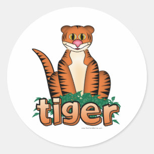 STICKER ROND TIGER !