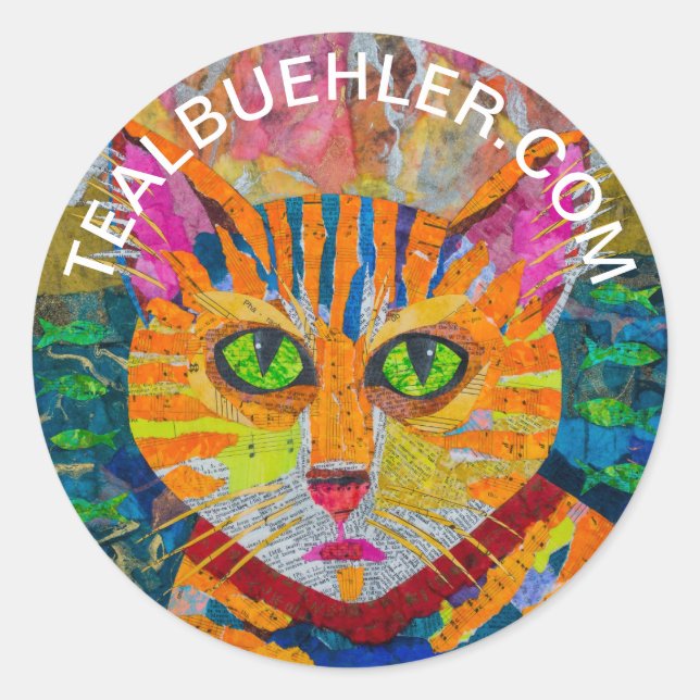 Sticker Rond Tiger (Devant)