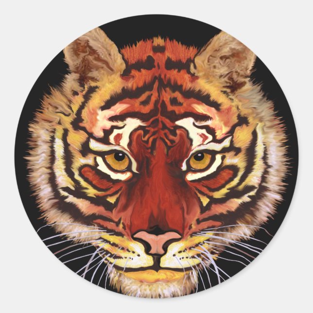 Sticker Rond Tiger (Devant)