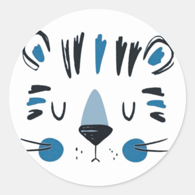 Sticker Rond Tiger (Devant)