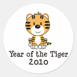 Sticker Rond TigerYearOf2010