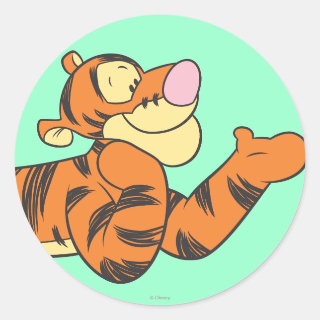 Sticker Rond Tigre 10 (Devant)