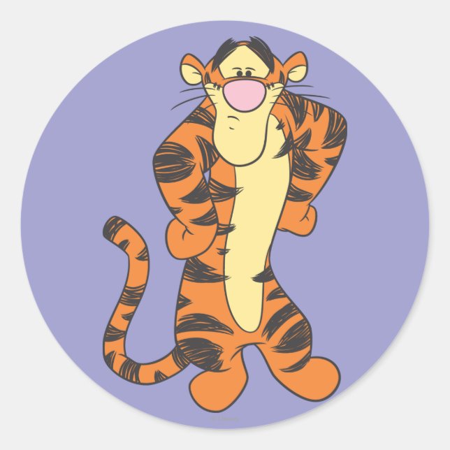 Sticker Rond Tigre 9 (Devant)