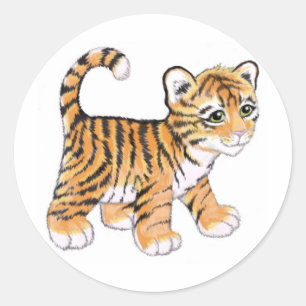 Sticker Rond Tigre CUB