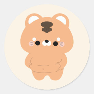 Sticker Rond Tigre de Chonky