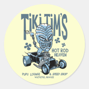 Sticker Rond Tiki Tim