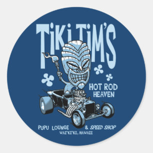 Sticker Rond Tiki Tim