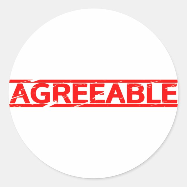 Sticker Rond Timbre acceptable (Devant)