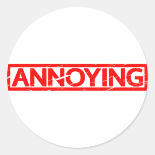 Sticker Rond Timbre agaçant