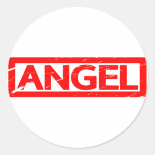 Sticker Rond Timbre Angel