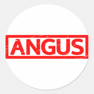 Sticker Rond Timbre Angus