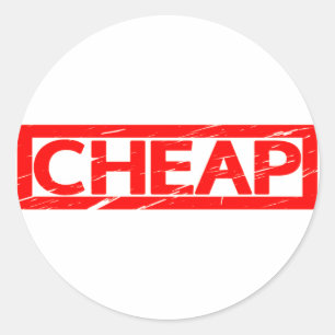 Sticker Rond Timbre bon marché