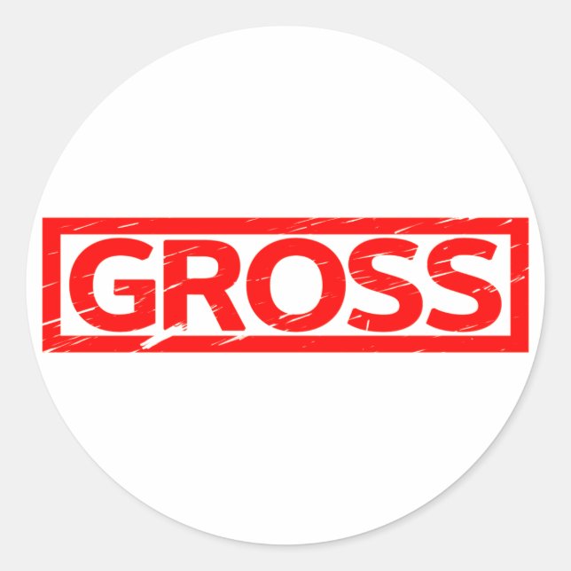 Sticker Rond Timbre brut (Devant)