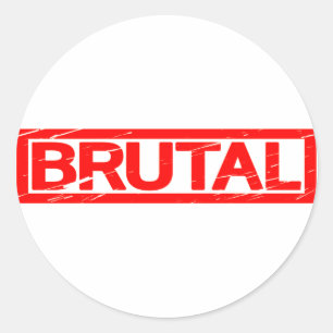 Sticker Rond Timbre Brutal