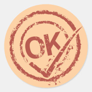 STICKER ROND TIMBRE CORRECT