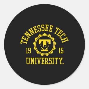 Sticker Rond Timbre d'aigle doré du Tennessee Tech 1915