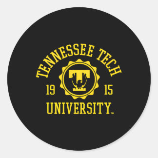Sticker Rond Timbre d'aigle doré du Tennessee Tech 1915