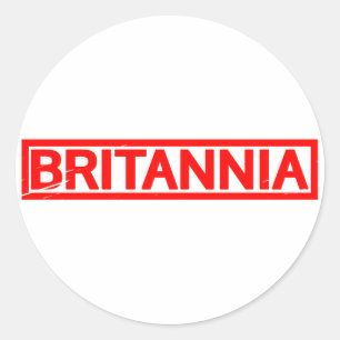 Sticker Rond Timbre de Britannia