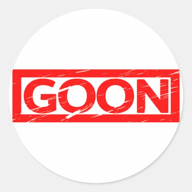 Sticker Rond Timbre de Goon (Devant)