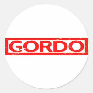 Sticker Rond Timbre de Gordo