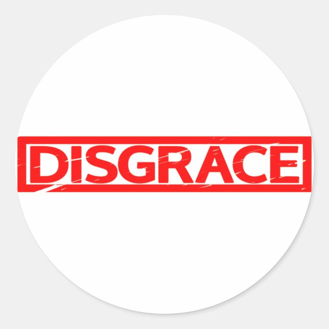 Sticker Rond Timbre de honte (Devant)