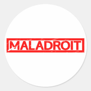 Sticker Rond Timbre de Maladroit