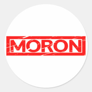 Sticker Rond Timbre de Moron