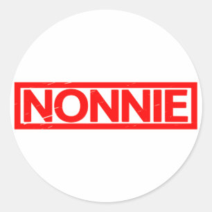 Sticker Rond Timbre de Nonnie