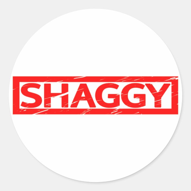 Sticker Rond Timbre de Shaggy (Devant)