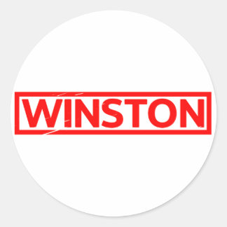 Sticker Rond Timbre de Winston