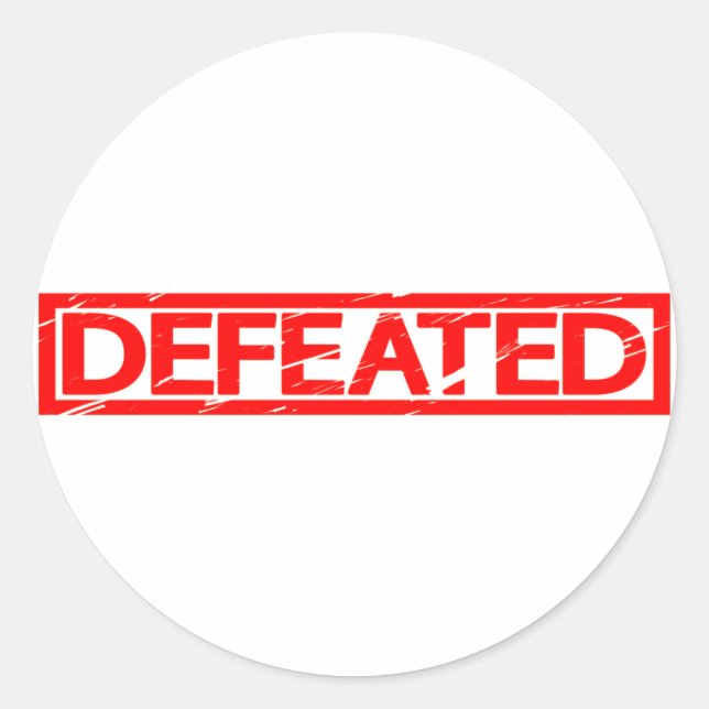 Sticker Rond Timbre défectueux (Devant)