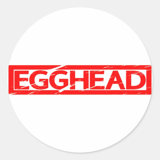 Sticker Rond Timbre d'Egghead (Devant)