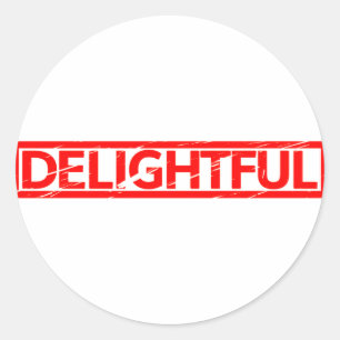 Sticker Rond Timbre délicieux