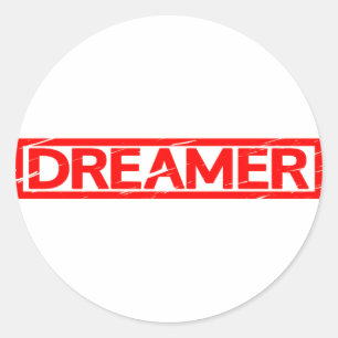 Sticker Rond Timbre Dreamer