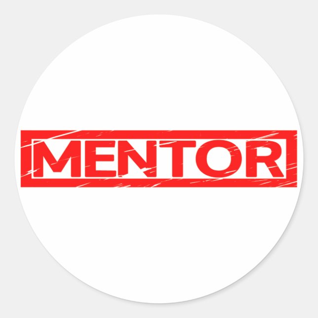 Sticker Rond Timbre du mentor (Devant)