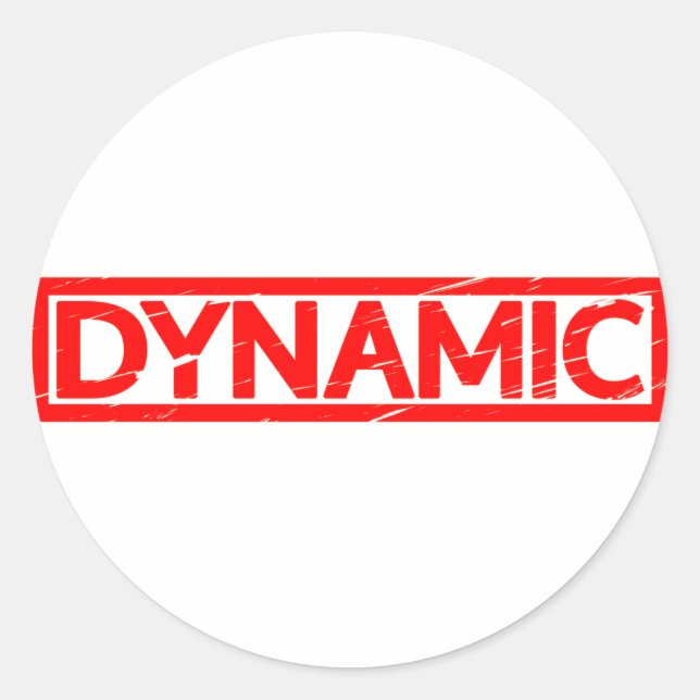 Sticker Rond Timbre dynamique (Devant)