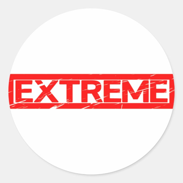 Sticker Rond Timbre extrême (Devant)