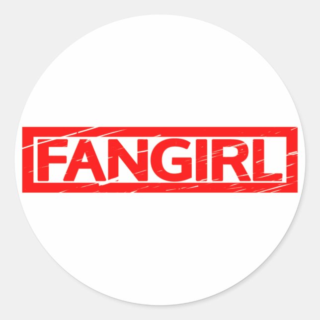 Sticker Rond Timbre Fangirl (Devant)