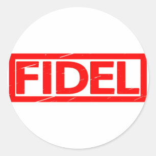 Sticker Rond Timbre Fidel
