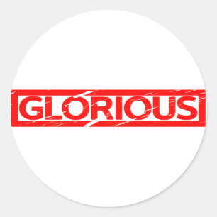 Sticker Rond Timbre glorieux