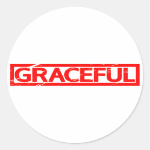 Sticker Rond Timbre gracieux