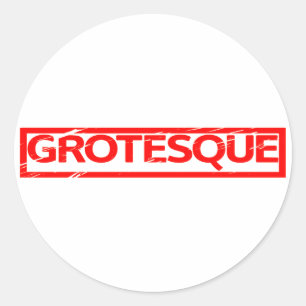 Sticker Rond Timbre Grotesque