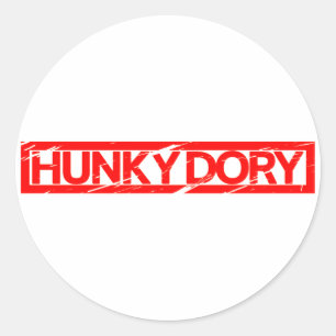 Sticker Rond Timbre Hunky Dory