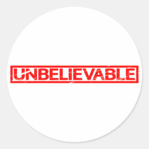 Sticker Rond Timbre incroyable