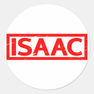 Sticker Rond Timbre Isaac