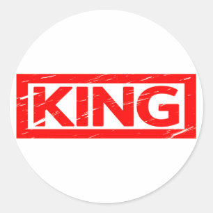 Sticker Rond Timbre King