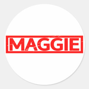 Sticker Rond Timbre Maggie
