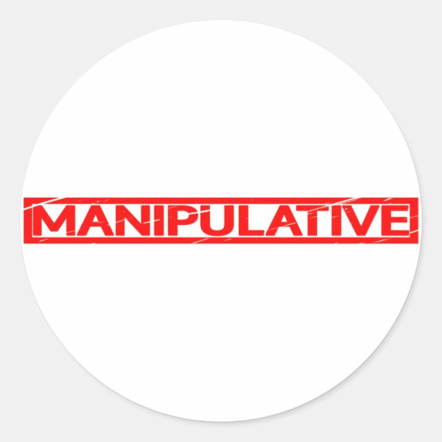 Sticker Rond Timbre manipulateur (Devant)