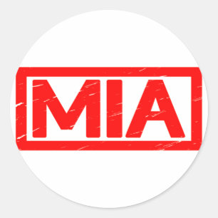 Sticker Rond Timbre Mia